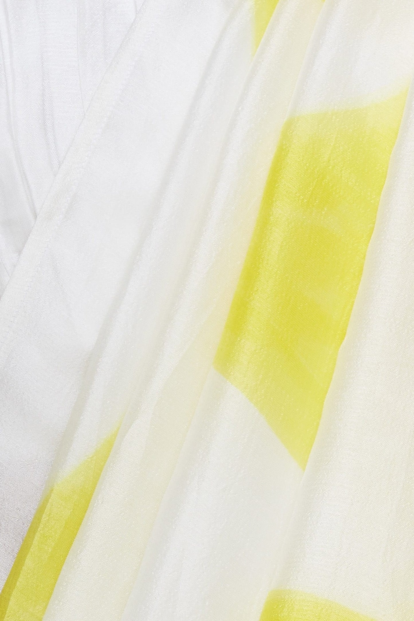 White Silk Embroidered Circle Printed Saree