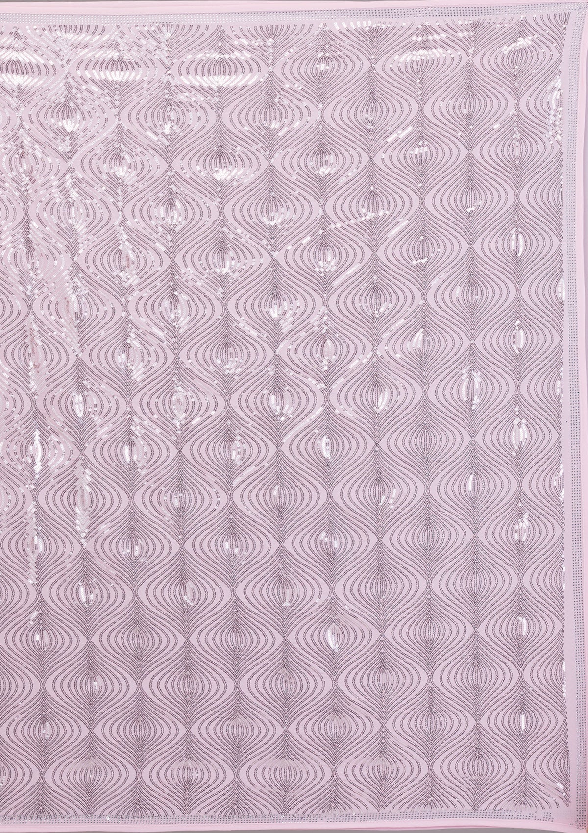Baby Pink Sequins Georgette Saree