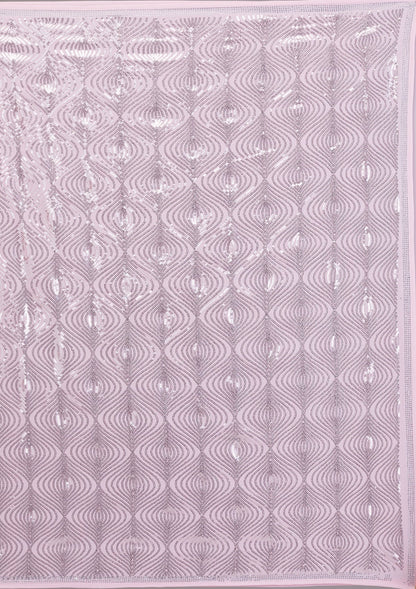 Baby Pink Sequins Georgette Saree